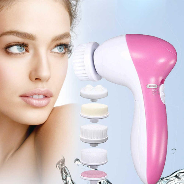 5 in 1 Electric Pore Facial Cleansing Brush - Relax with Beauty