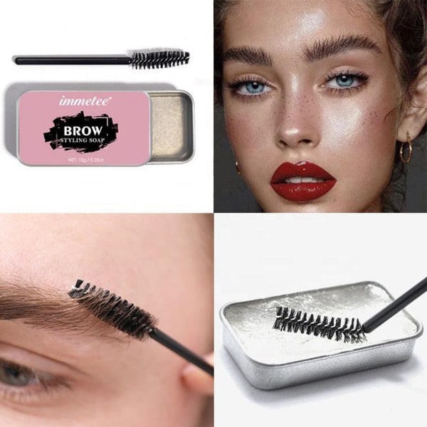 Eyebrow Shaping Soap Styling Gel Wax With Brush - Relax with Beauty