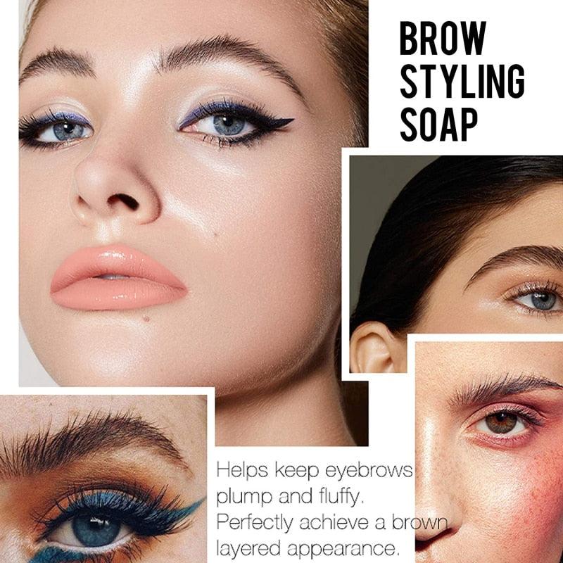 Eyebrow Shaping Soap Styling Gel Wax With Brush - Relax with Beauty