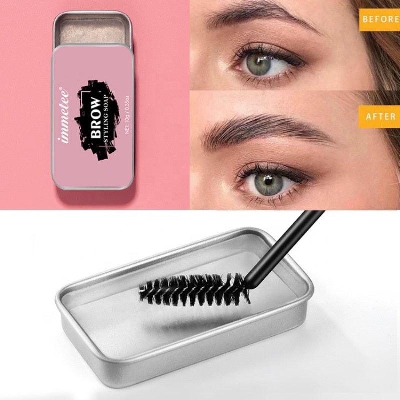 Eyebrow Shaping Soap Styling Gel Wax With Brush - Relax with Beauty