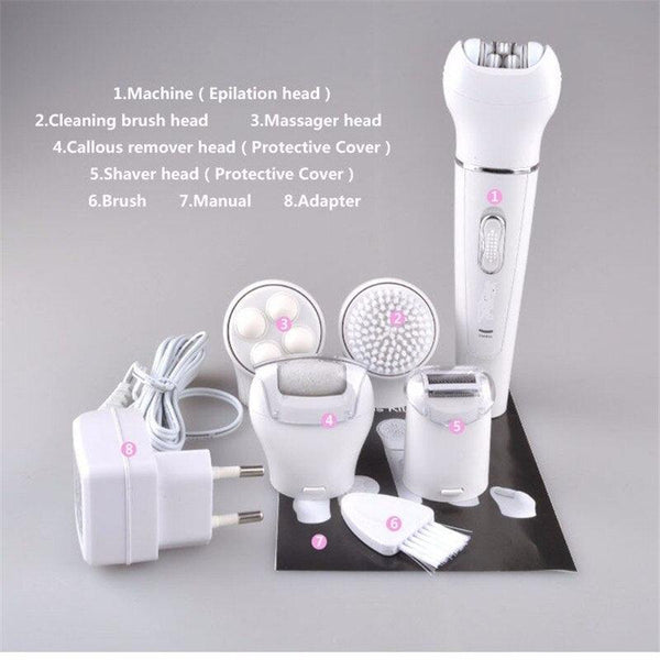 5 in 1 Electric Face Cleansing Brush - Relax with Beauty