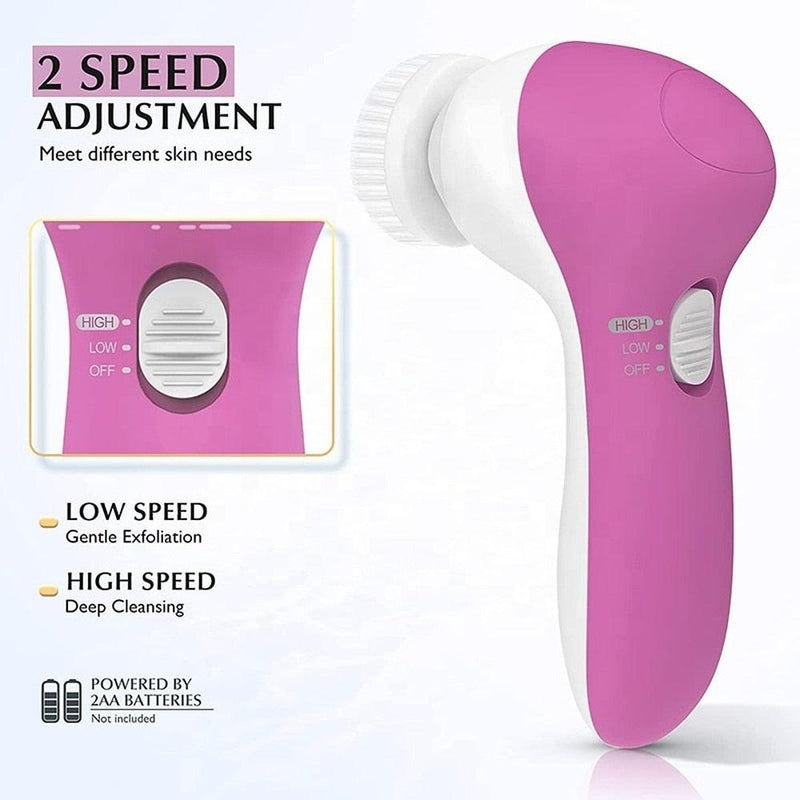 5 in 1 Face Cleansing Brush - Relax with Beauty
