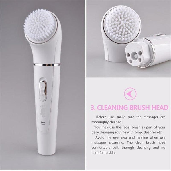 5 in 1 Electric Face Cleansing Brush - Relax with Beauty
