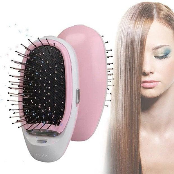 Portable Electric Ionic Styling Hairbrush - Relax with Beauty