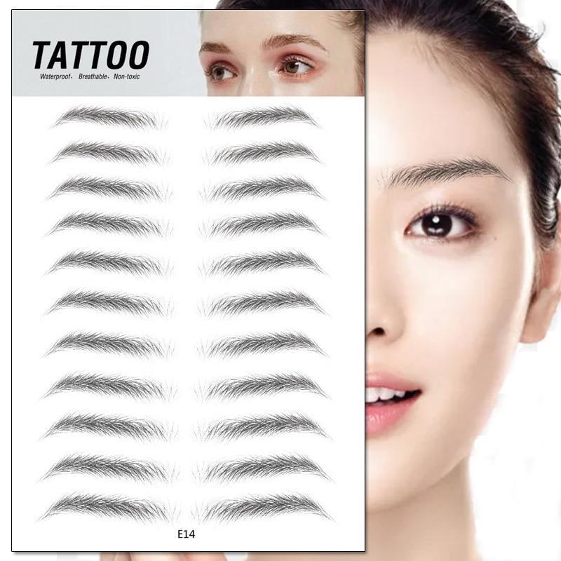 4D Waterproof Fake Eyebrow Tattoo Sticker - Relax with Beauty